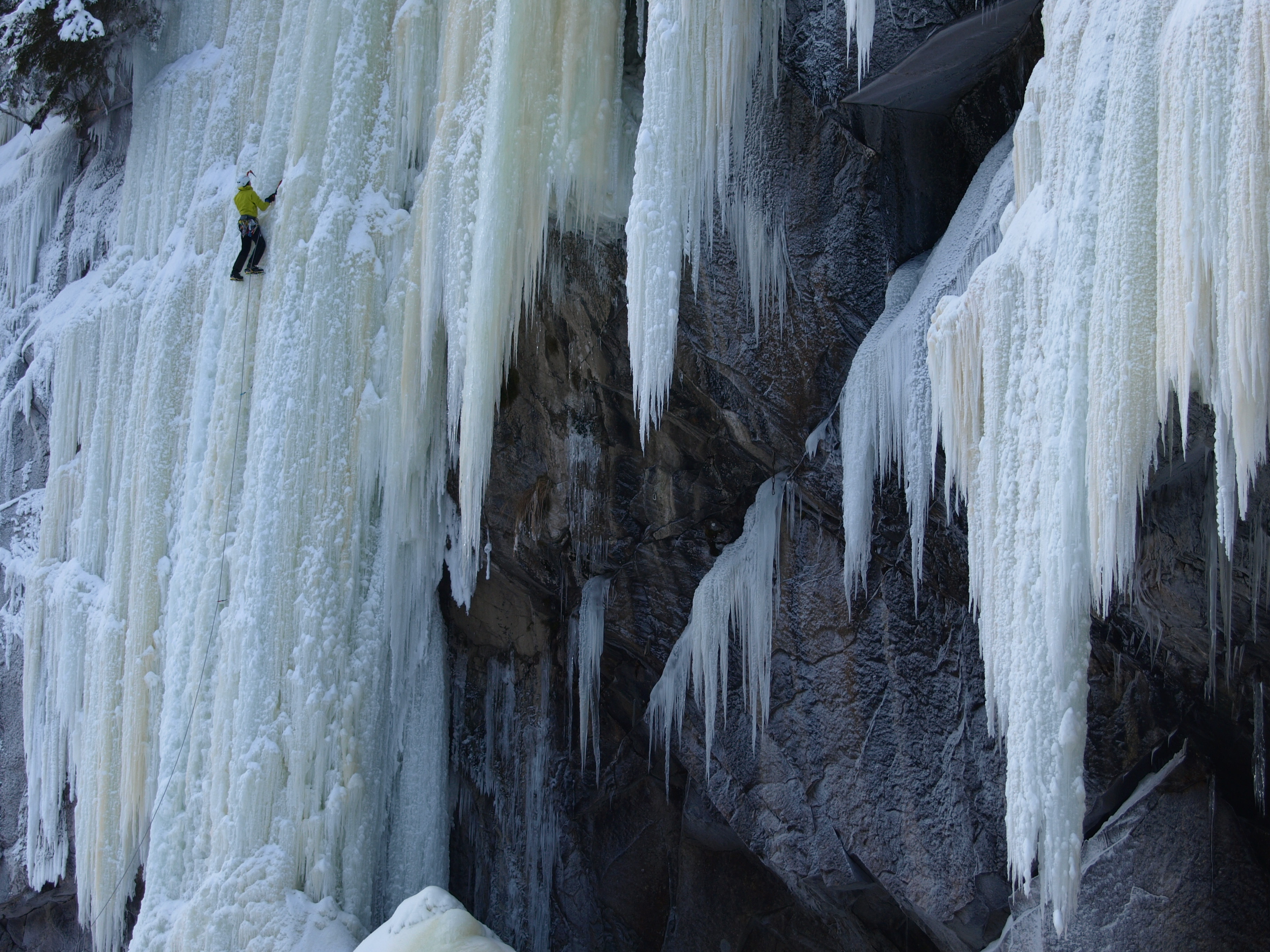 Ice climbing in Norway